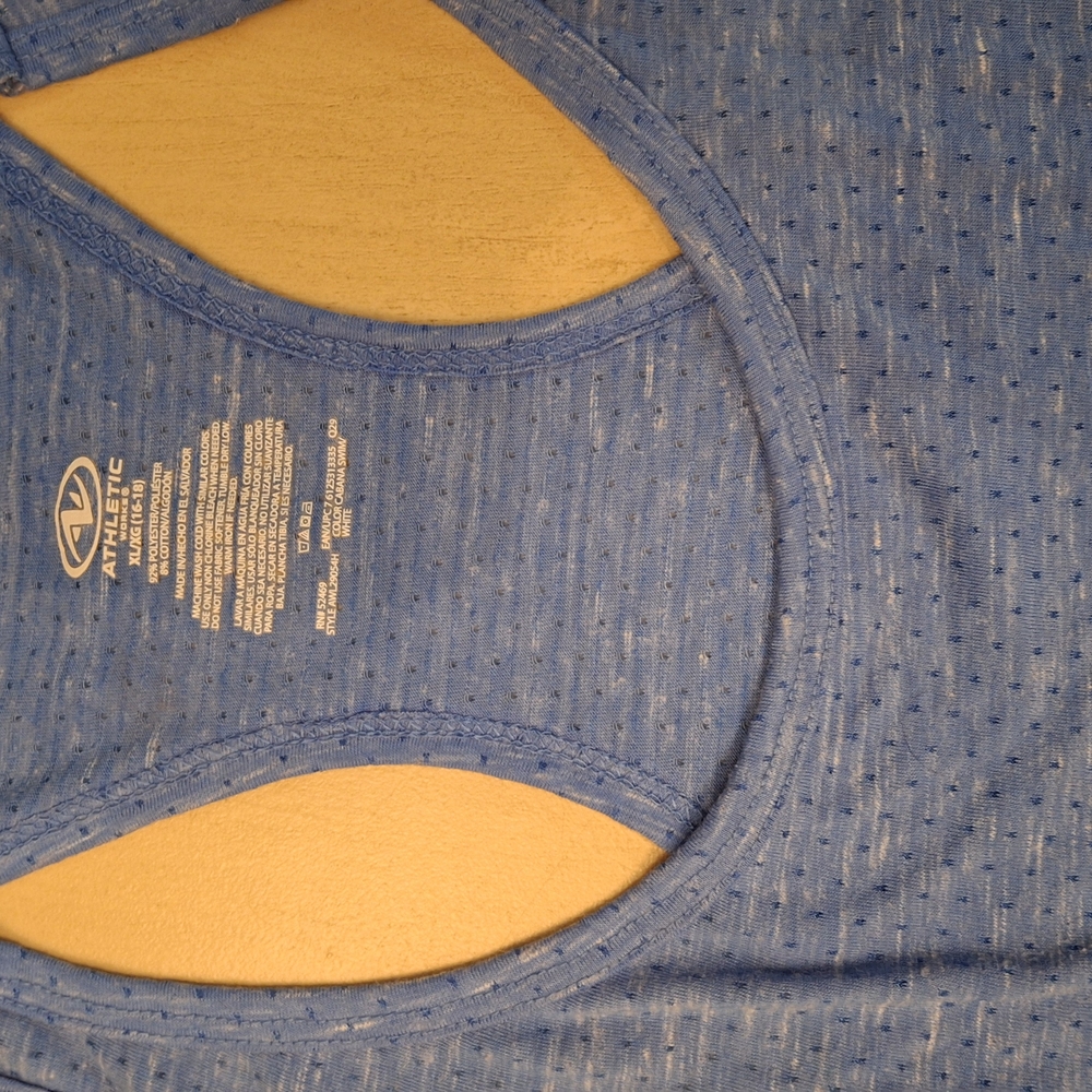 Blue Racerback Tank Top - Picture 3 of 5
